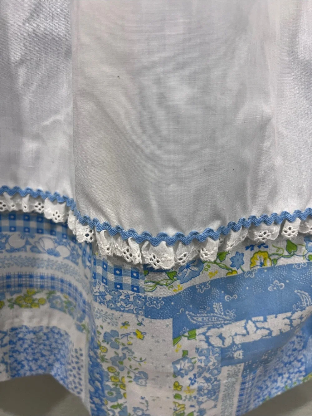 Vintage Peaches N Cream Backwards to Basics Girls 3T Prairie Dress Floral